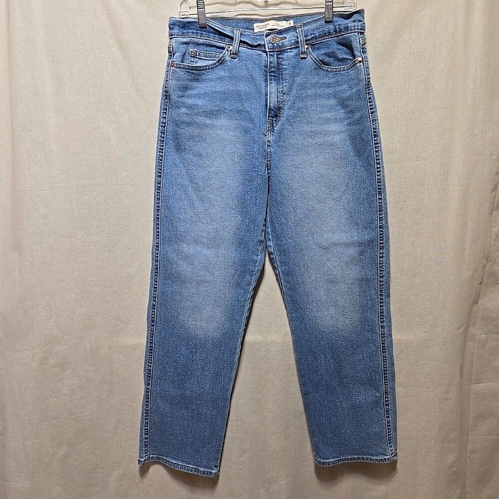 Levis Vintage High Rise Straight Womens Size 8 Light Wash Stretch Comfort